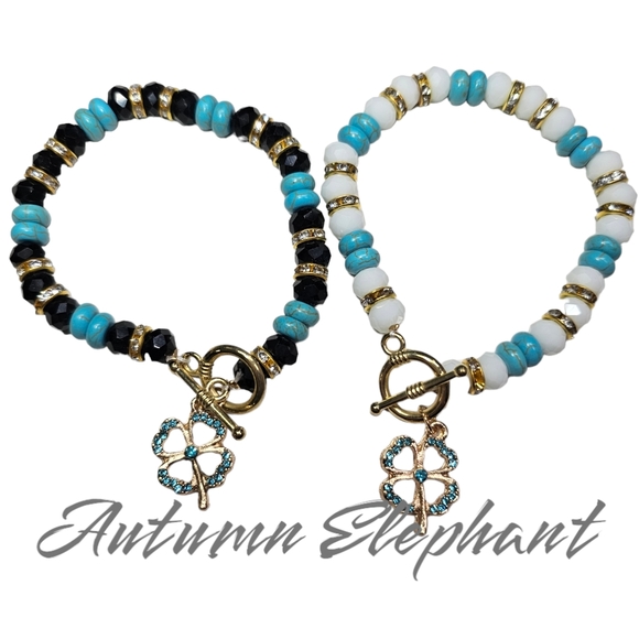 NWT Lucky Clover Bracelets - Set of 2 - Picture 6 of 6